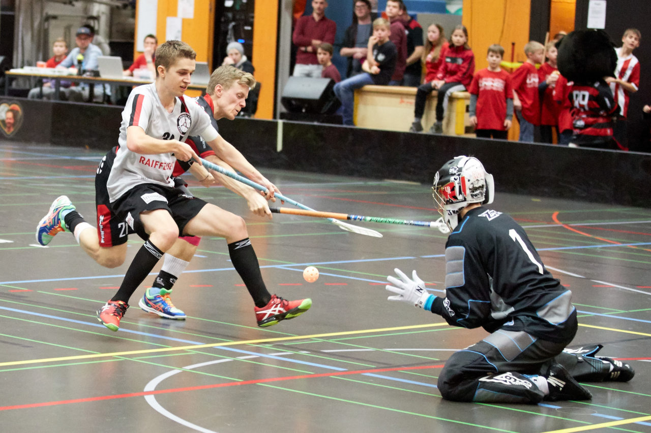 Ad Astra Sarnen - Basel Regio Resultat 4 : 3 
am 22. Januar 2017 in der Dreifachhalle Sarnen 
Bild: Michael Peter und Stefan Bräutigam