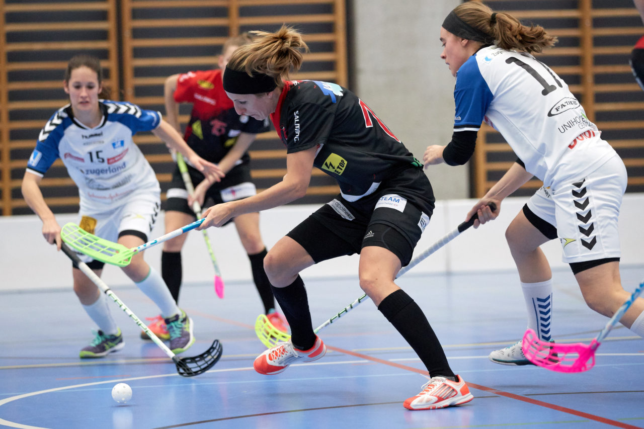 Zug United Damen NLA
Zug United - Red Ants Rychenberg Winterthur 
Resultat 3 : 4 am 15. Januar 2017 in der Sporthalle Schönenbühl in Unterägeri 
Bild: Michael Peter
