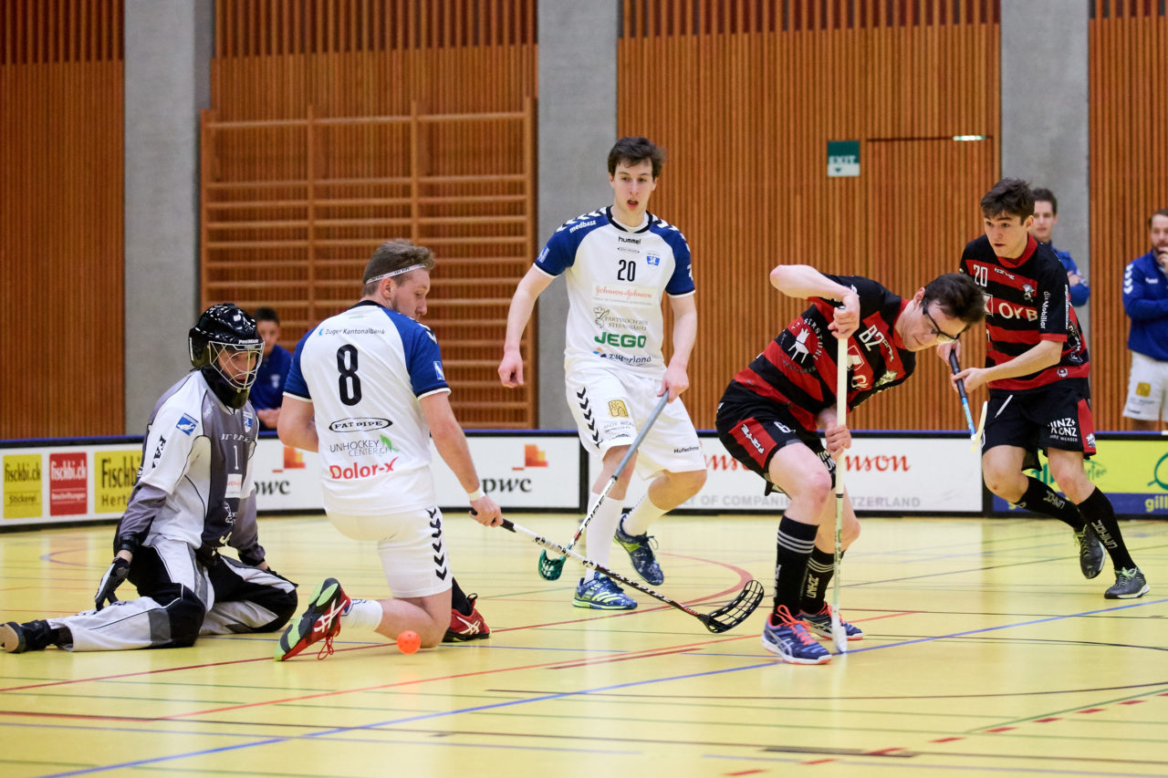Zug United Herren NLB 
Zug United - Ad Astra Sarnen 9 : 5 
am 21. Januar 2017 in der Sporthalle Zug 
Bild: Michael Peter