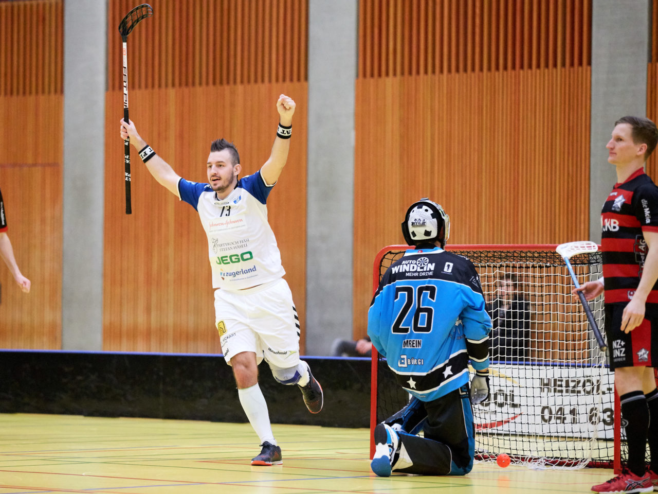 Zug United Herren NLB 
Zug United - Ad Astra Sarnen 9 : 5 
am 21. Januar 2017 in der Sporthalle Zug 
Bild: Michael Peter