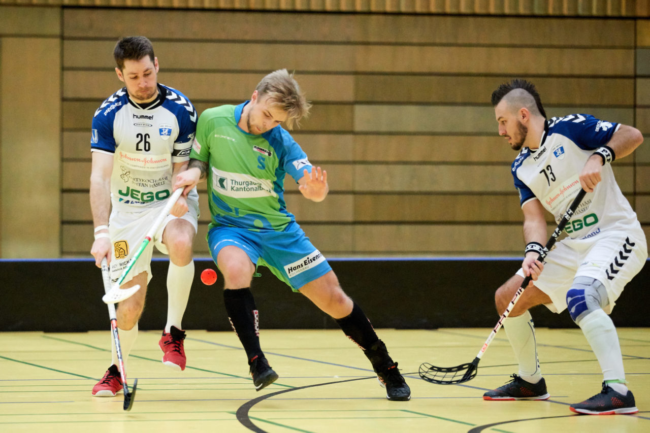 Herren NLB 
Zug United - Floorball Thurgau Resultat11 : 7 
am 8. Januar 2017 in der Sporthalle Zug 
Bild: Michael Peter