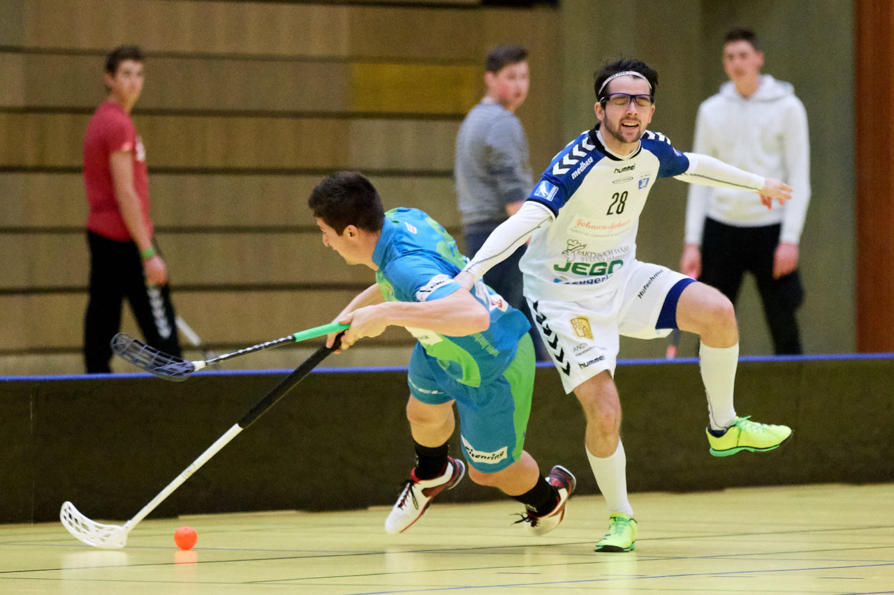 Herren NLB 
Zug United - Floorball Thurgau Resultat11 : 7 
am 8. Januar 2017 in der Sporthalle Zug 
Bild: Michael Peter