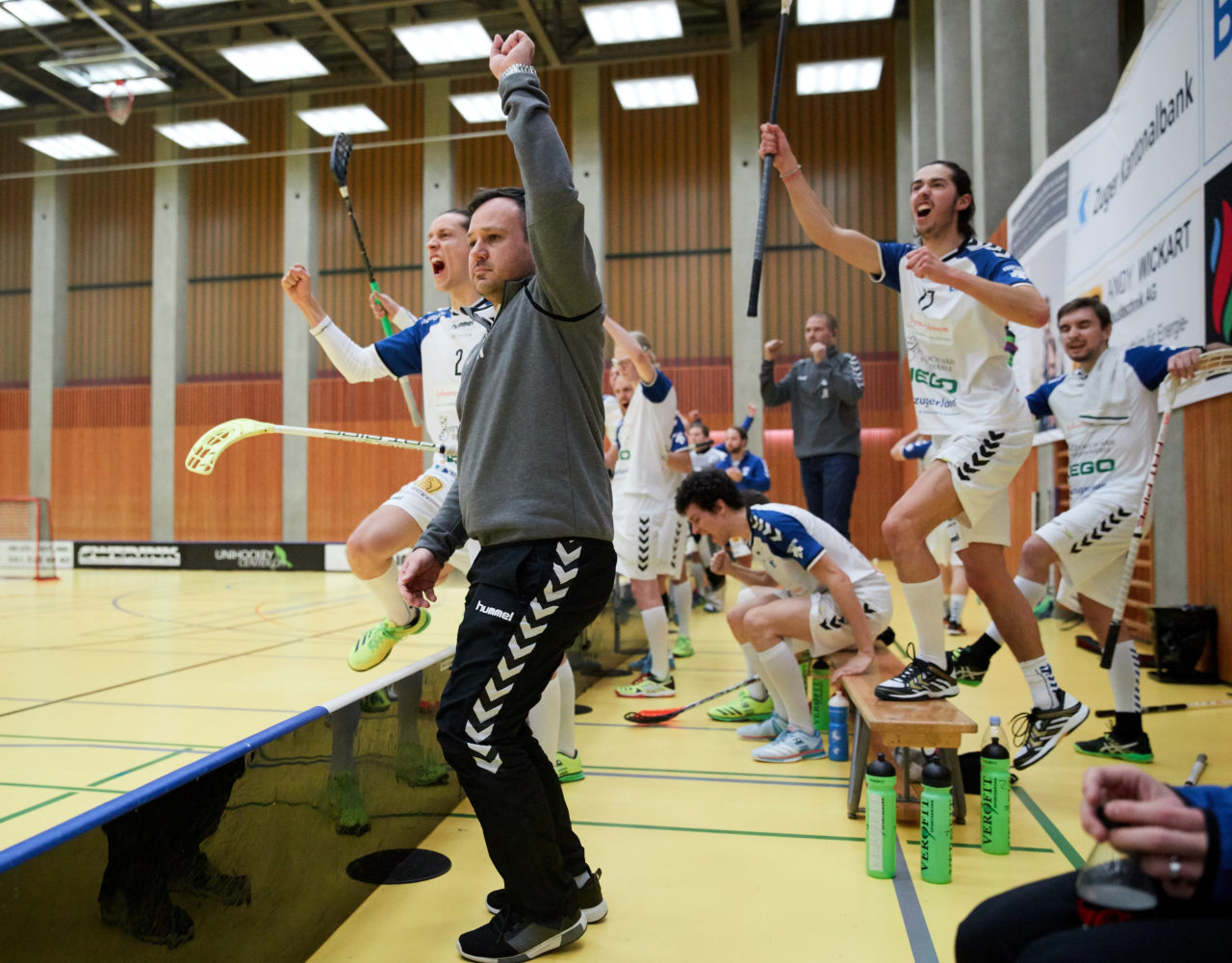 Herren NLB 
Zug United - Floorball Thurgau Resultat11 : 7 
am 8. Januar 2017 in der Sporthalle Zug 
Bild: Michael Peter