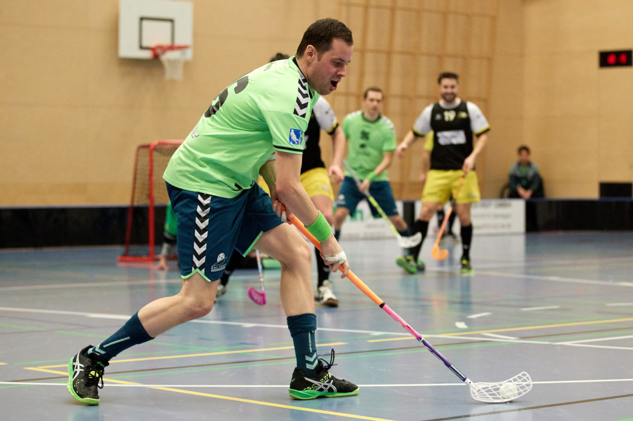 Zuger Highlands - Jona Uznach Flames 
Resultat 8 : 3 am 28. Januar 2017 in der Sporthalle Hofmatt in Oberägeri 
Bild: Michael Peter