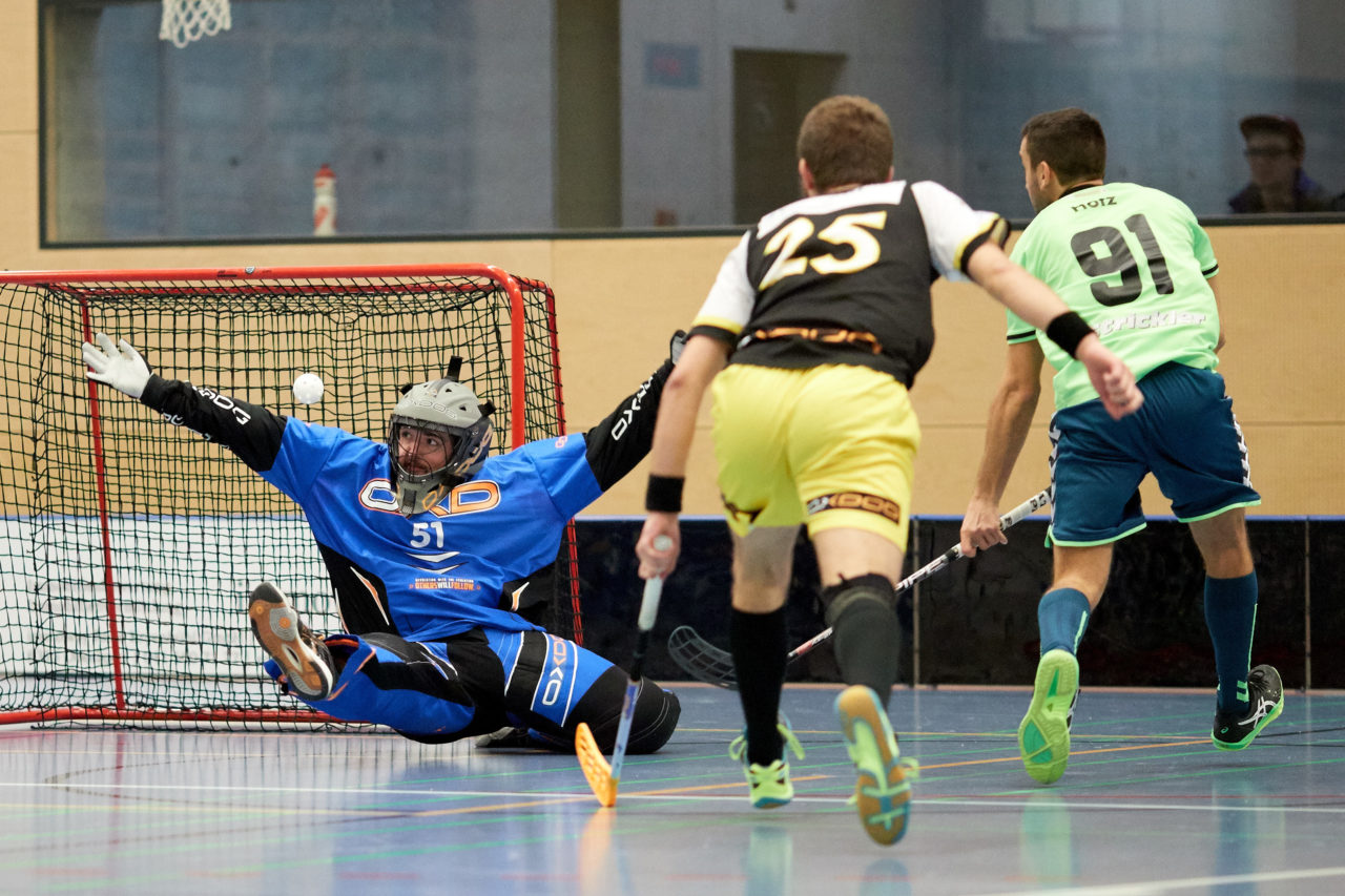 Zuger Highlands - Jona Uznach Flames 
Resultat 8 : 3 am 28. Januar 2017 in der Sporthalle Hofmatt in Oberägeri 
Bild: Michael Peter