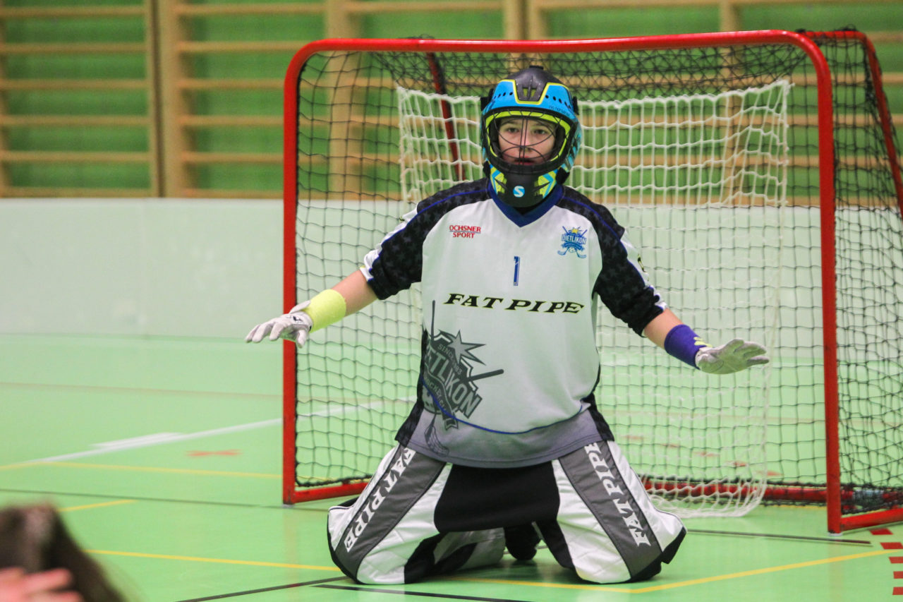 Hardau (Zürich), 28.01.2017, Unihockey Juniorinnen C 8. Runde, Unihockey Limmattal I - UHC Dietlikon, Stefanie Schwendener (Nr. 1, UHC Dietlikon)

(Claudio Schwarz, unihockey-fotos.ch)