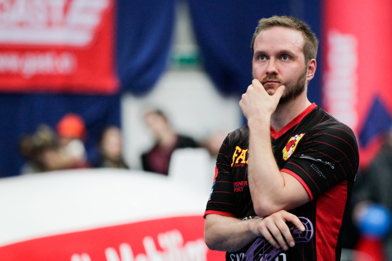 25.2.2017; Bern; Unihockey Cupfinal Herren 2017; GC Unihockey - HC Rychenberg Winterthur; Enttaeuschung bei Kari Koskelainen (Nr. 24, HC Rychenberg Winterthur).
 
(Claudio Thoma/freshfocus)