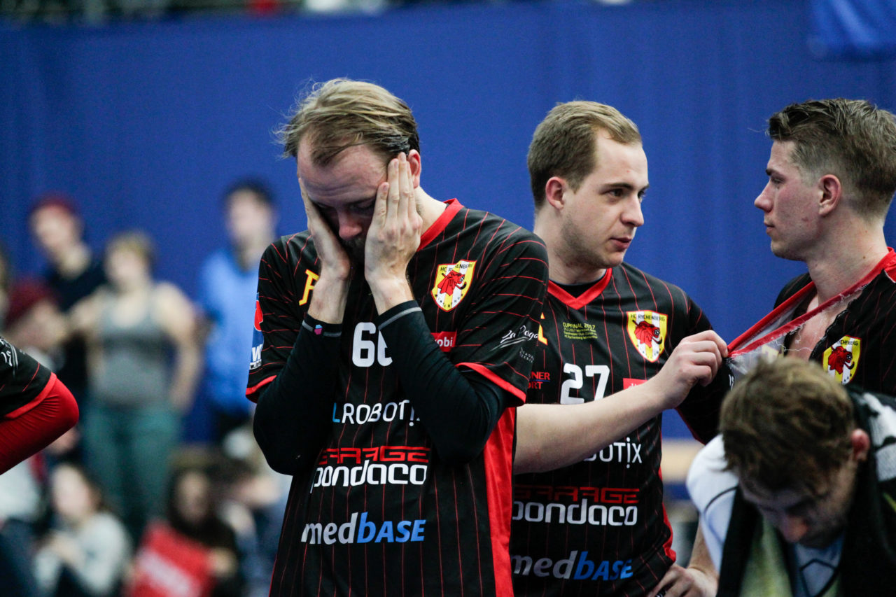 25.2.2017; Bern; Unihockey Cupfinal Herren 2017; GC Unihockey - HC Rychenberg Winterthur; Fassungslosigkeit bei Rasmus Sundstedt (Nr. 66, HC Rychenberg Winterthur).
 
(Claudio Thoma/freshfocus)