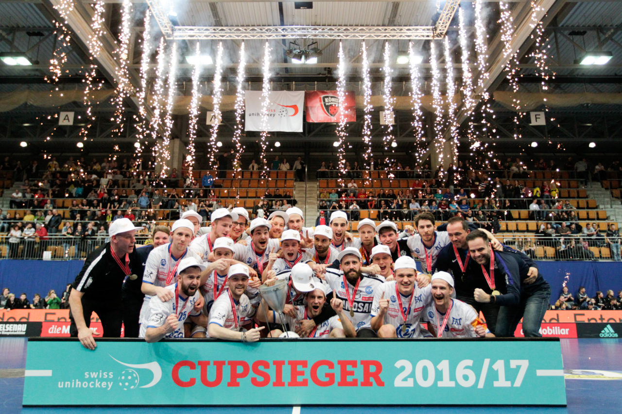 25.2.2017; Bern; Unihockey Cupfinal Herren 2017; GC Unihockey - HC Rychenberg Winterthur; GC ist Cupsieger 2017.
 
(Claudio Thoma/freshfocus)