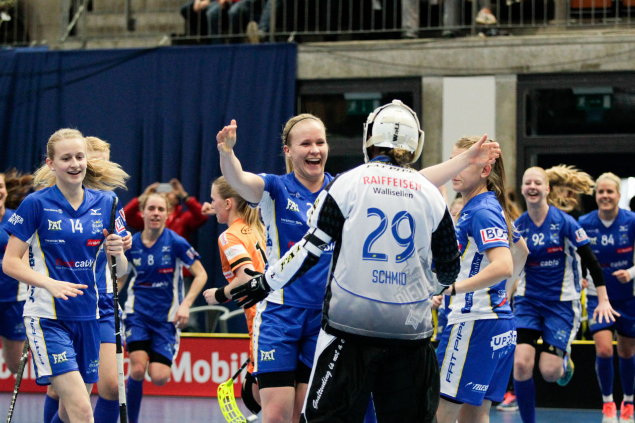 25.2.2017; Bern; Unihockey Cupfinal Damen 2017; UHC Dietlikon - Piranha Chur; Der UHC Dietlikon ist Damen Cupsieger 2017.
 
(Claudio Thoma/freshfocus)