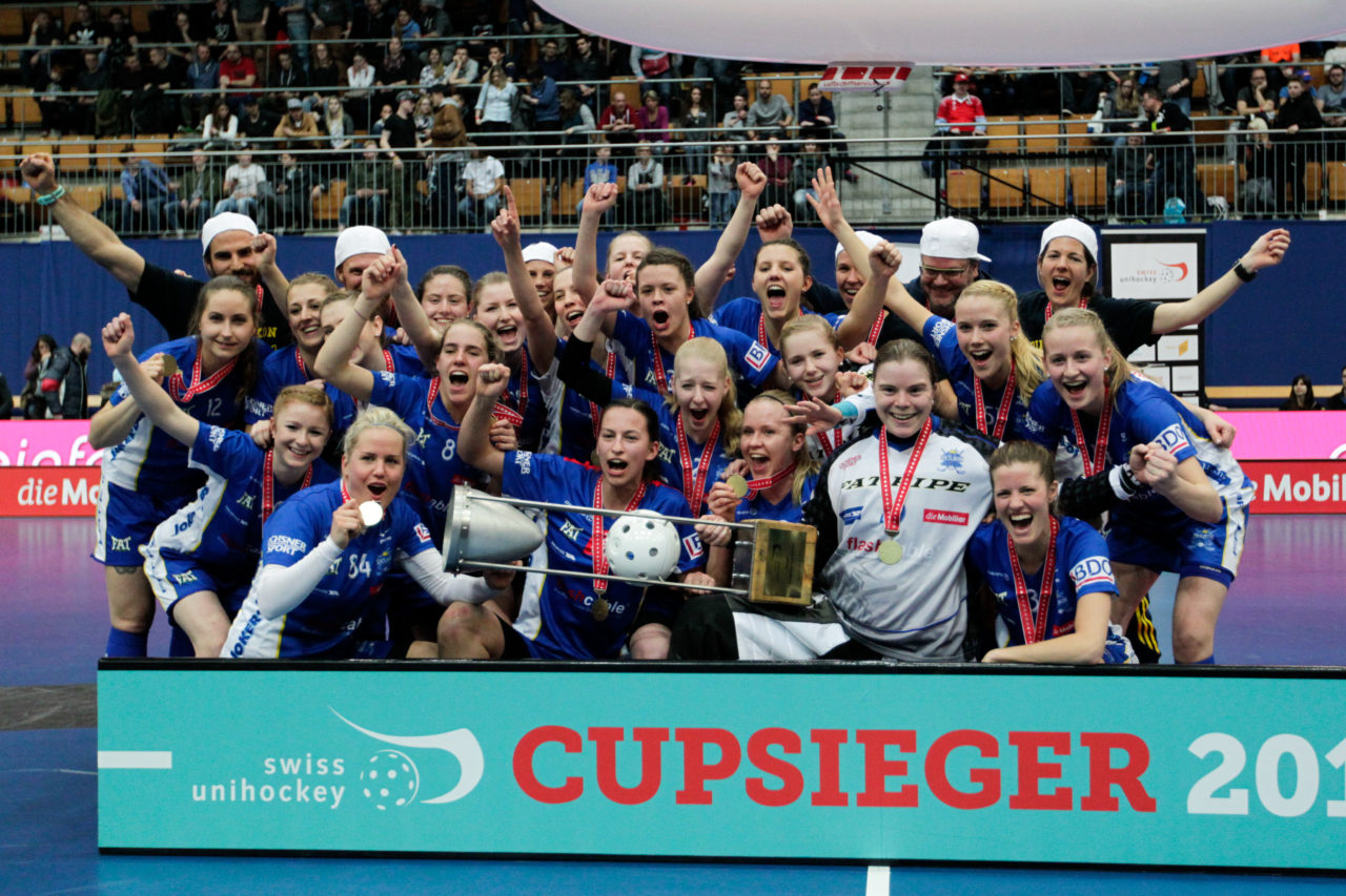 25.2.2017; Bern; Unihockey Cupfinal Damen 2017; UHC Dietlikon - Piranha Chur; Dietlikon ist Damen Cupsieger 2017.
 
(Claudio Thoma/freshfocus)