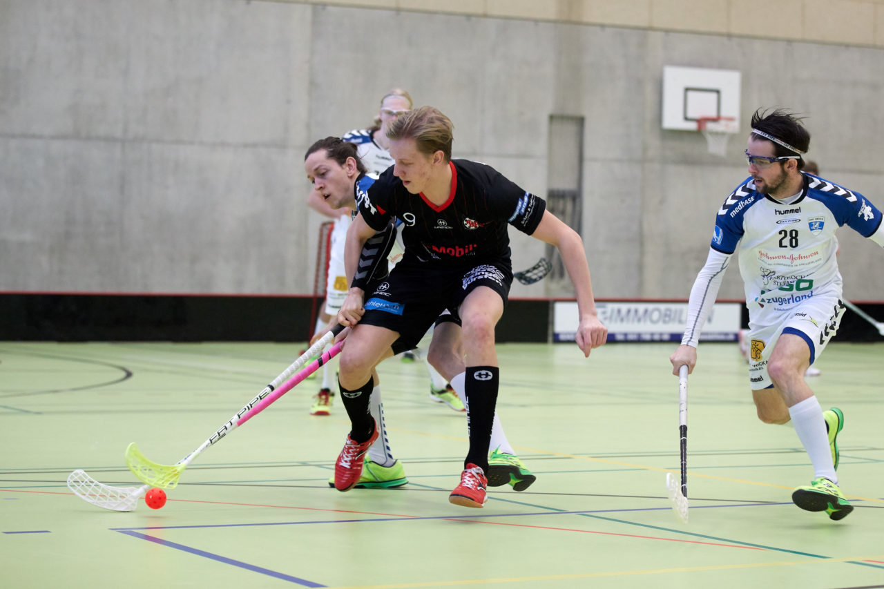 Zug United Herren NLB 
Zug United - Red Devils March-Höfe Altendorf 11 : 3 
am 11. Februar 2017 in der Sporthalle Dormatt in Rotkreuz 
Bild: Michael Peter