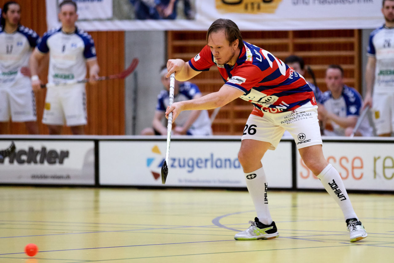 Zug United Herren NLB 
Zug United - Ticino Unihockey Playoff Viertelfinal erstes Spiel  Resultat 8 : 6 
am 18. Februar 2017 in der Sporthalle Zug 
Bild: Michael Peter
