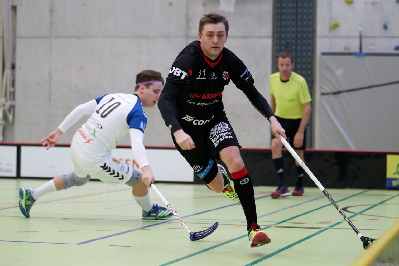 Zug United Herren NLB 
Zug United - Red Devils March-Höfe Altendorf 11 : 3 
am 11. Februar 2017 in der Sporthalle Dormatt in Rotkreuz 
Bild: Michael Peter