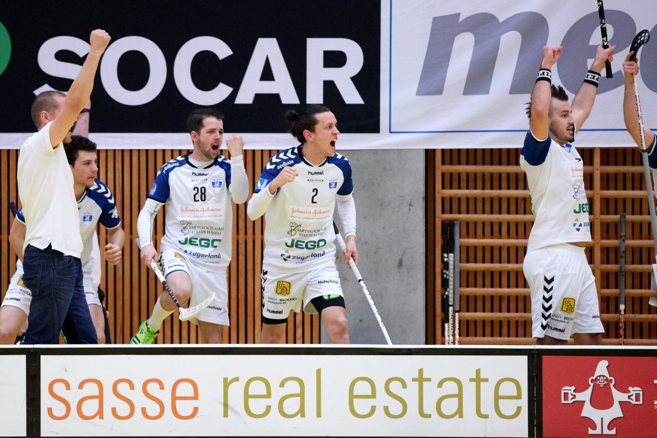 Zug United Herren NLB 
Zug United - Ticino Unihockey Playoff Viertelfinal erstes Spiel  Resultat 8 : 6 
am 18. Februar 2017 in der Sporthalle Zug 
Bild: Michael Peter