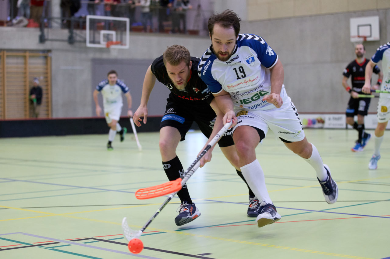 Zug United Herren NLB 
Zug United - Red Devils March-Höfe Altendorf 11 : 3 
am 11. Februar 2017 in der Sporthalle Dormatt in Rotkreuz 
Bild: Michael Peter