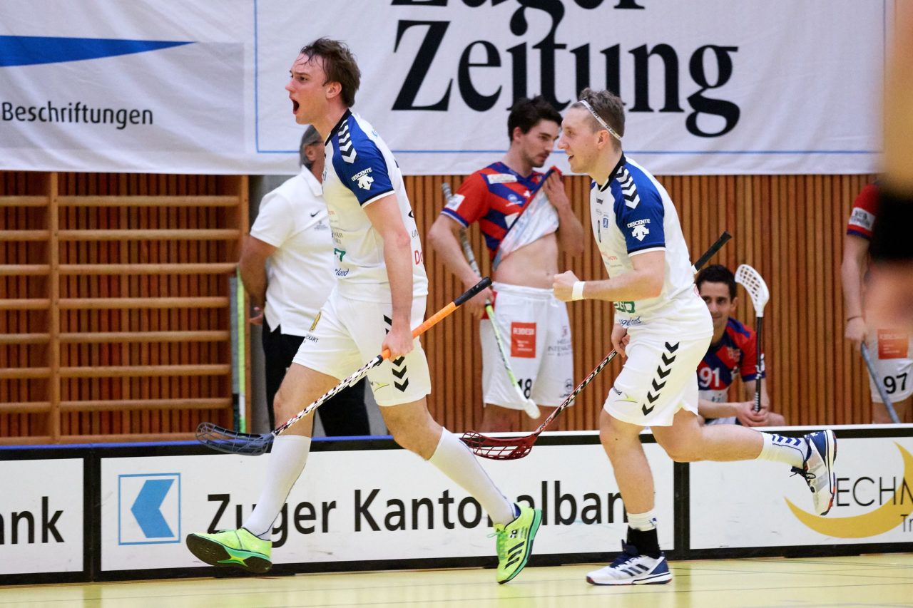 Zug United Herren NLB 
Zug United - Ticino Unihockey Playoff Viertelfinal erstes Spiel  Resultat 8 : 6 
am 18. Februar 2017 in der Sporthalle Zug 
Bild: Michael Peter