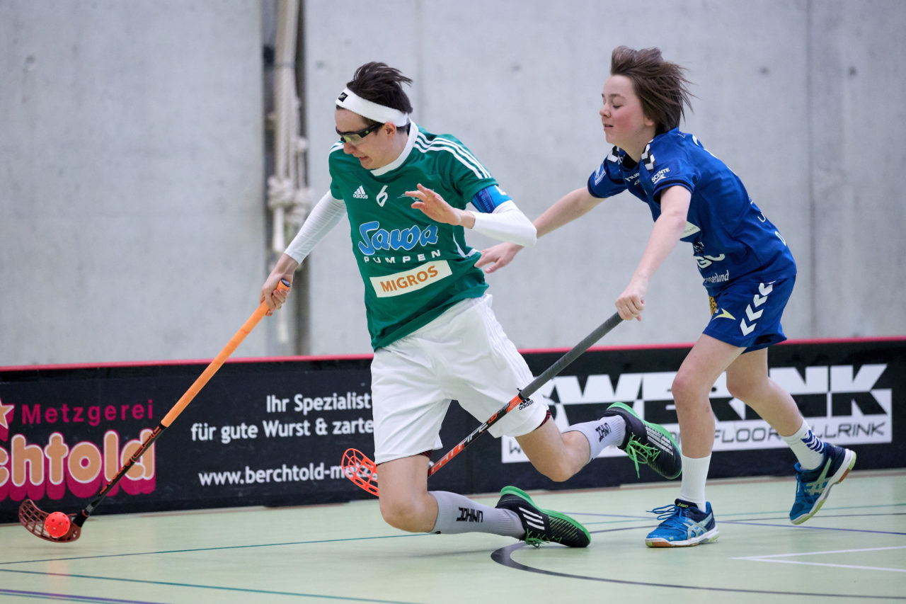 Zug United Junioren U16A 
Zug United - UHC Waldkirch St Gallen Resultat  5 : 2 
am 19. Februar 2017 in der Sporthalle Dormatt in Rotkreuz 
Bild: Michael Peter