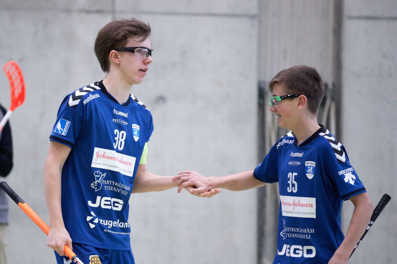 Zug United Junioren U16A 
Zug United - UHC Waldkirch St Gallen Resultat  5 : 2 
am 19. Februar 2017 in der Sporthalle Dormatt in Rotkreuz 
Bild: Michael Peter