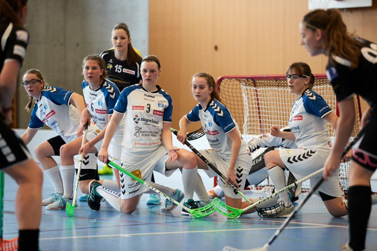 Zug United Damen NLA
Zug United - Wizards Bern Burgdorf 
Resultat 4 : 10 am 4. März 2017 in der Sporthalle Schönenbühl in Unterägeri 
Bild: Michael Peter