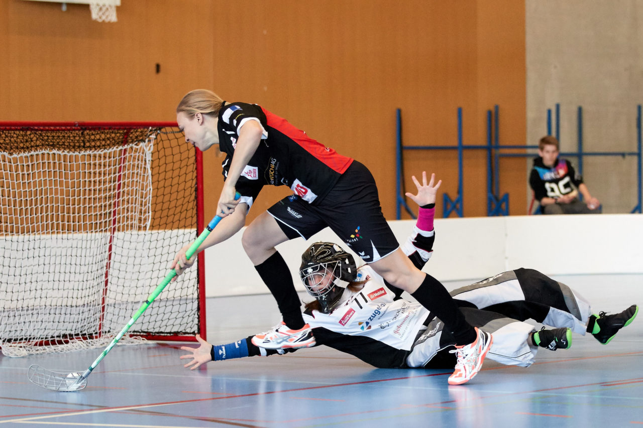 Zug United Damen NLA
Zug United - Wizards Bern Burgdorf 
Resultat 4 : 10 am 4. März 2017 in der Sporthalle Schönenbühl in Unterägeri 
Bild: Michael Peter