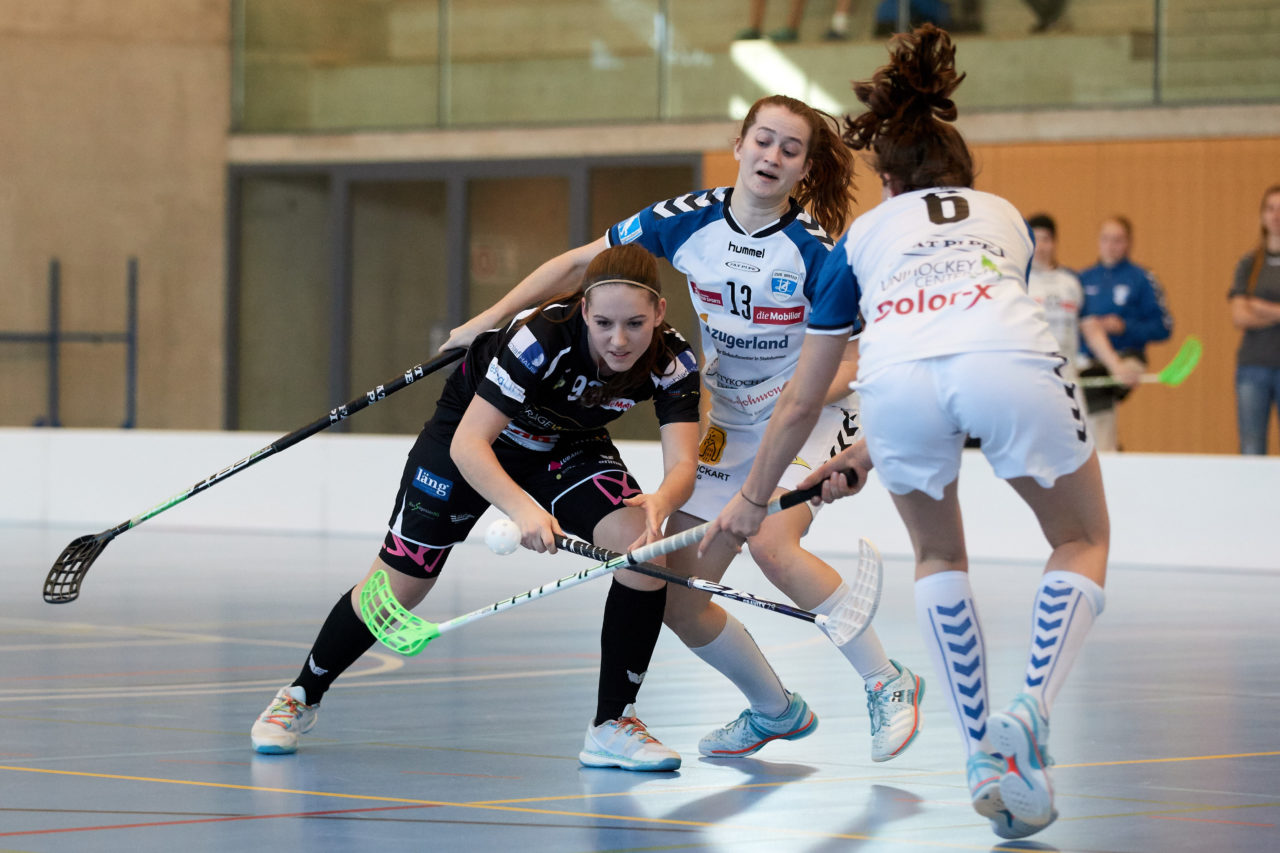 Zug United Damen NLA
Zug United - Wizards Bern Burgdorf 
Resultat 4 : 10 am 4. März 2017 in der Sporthalle Schönenbühl in Unterägeri 
Bild: Michael Peter