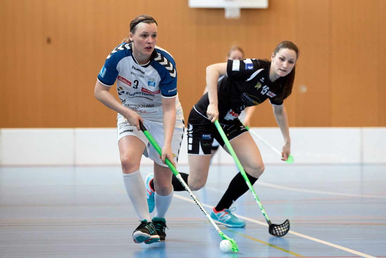 Zug United Damen NLA
Zug United - Wizards Bern Burgdorf 
Resultat 4 : 10 am 4. März 2017 in der Sporthalle Schönenbühl in Unterägeri 
Bild: Michael Peter