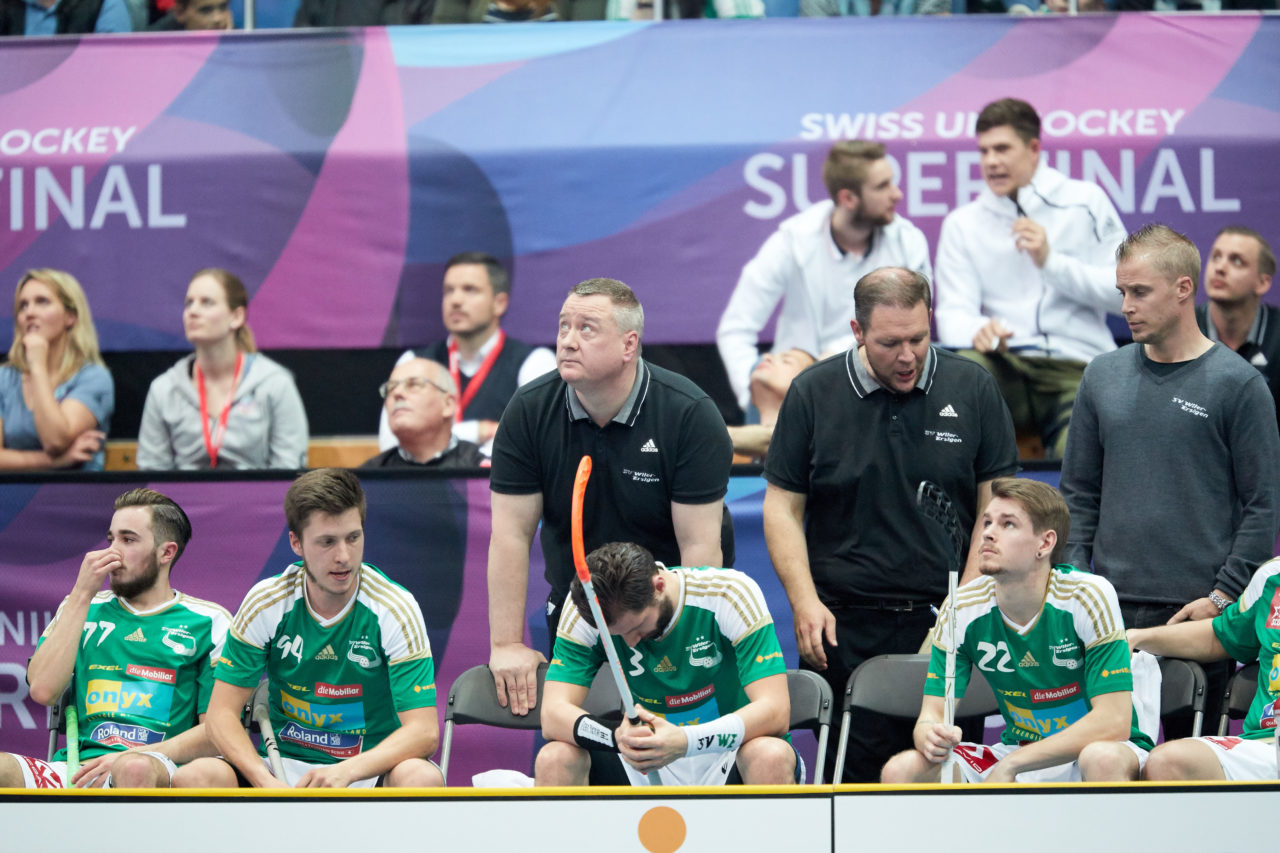Herren NLA Superfinal 2016/17
SV Wiler-Ersigen - UHC Alligator Malans
Am 22. April 2017 in der SWISS Arena in Kloten 
Foto: Michael Peter unihockey-fotos.ch