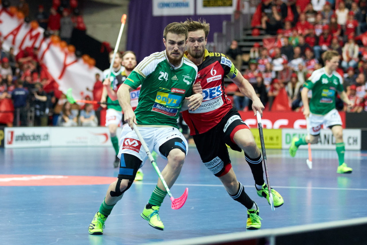 Herren NLA Superfinal 2016/17
SV Wiler-Ersigen - UHC Alligator Malans
Am 22. April 2017 in der SWISS Arena in Kloten 
Foto: Michael Peter unihockey-fotos.ch