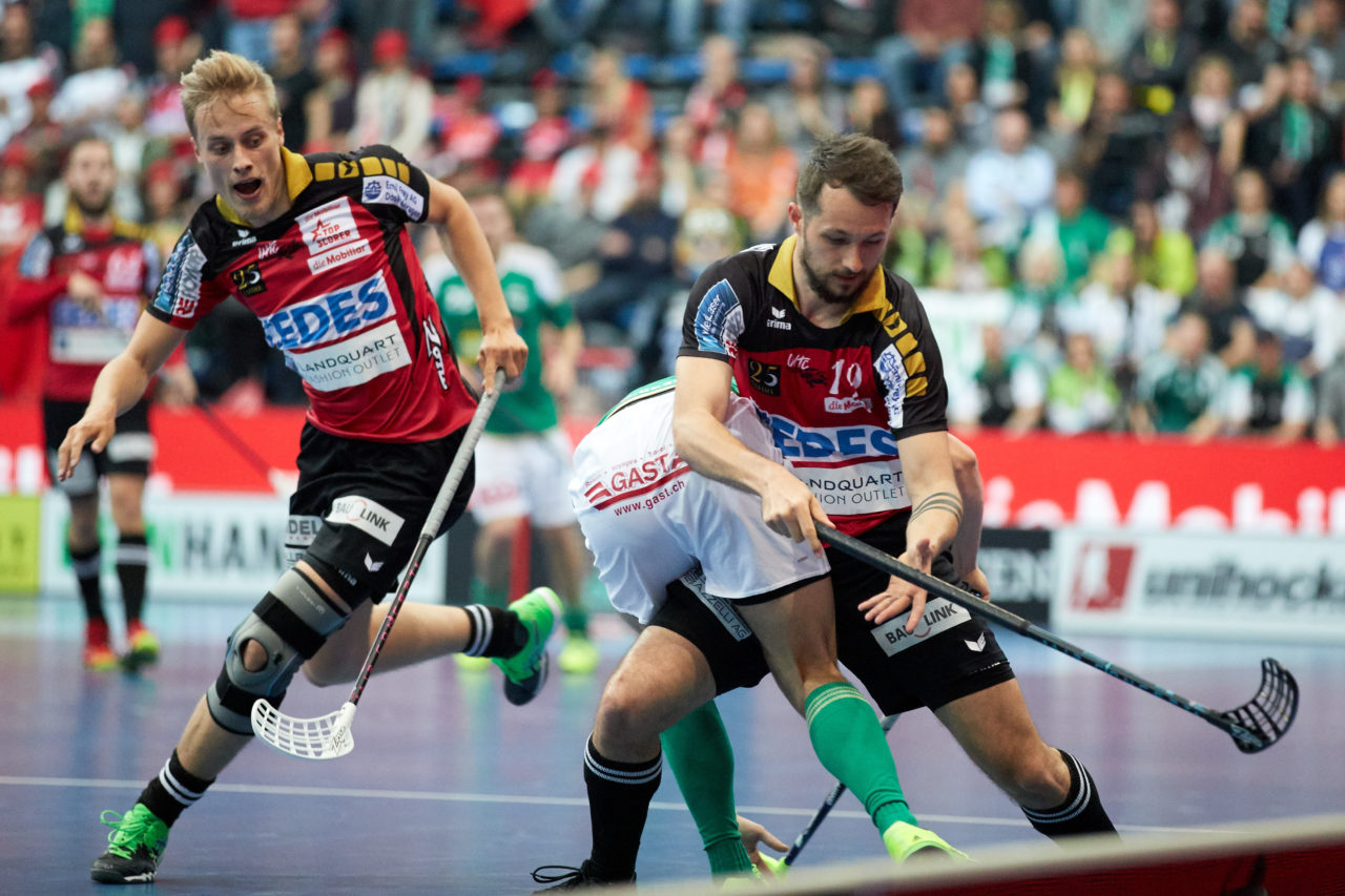 Herren NLA Superfinal 2016/17
SV Wiler-Ersigen - UHC Alligator Malans
Am 22. April 2017 in der SWISS Arena in Kloten 
Foto: Michael Peter unihockey-fotos.ch