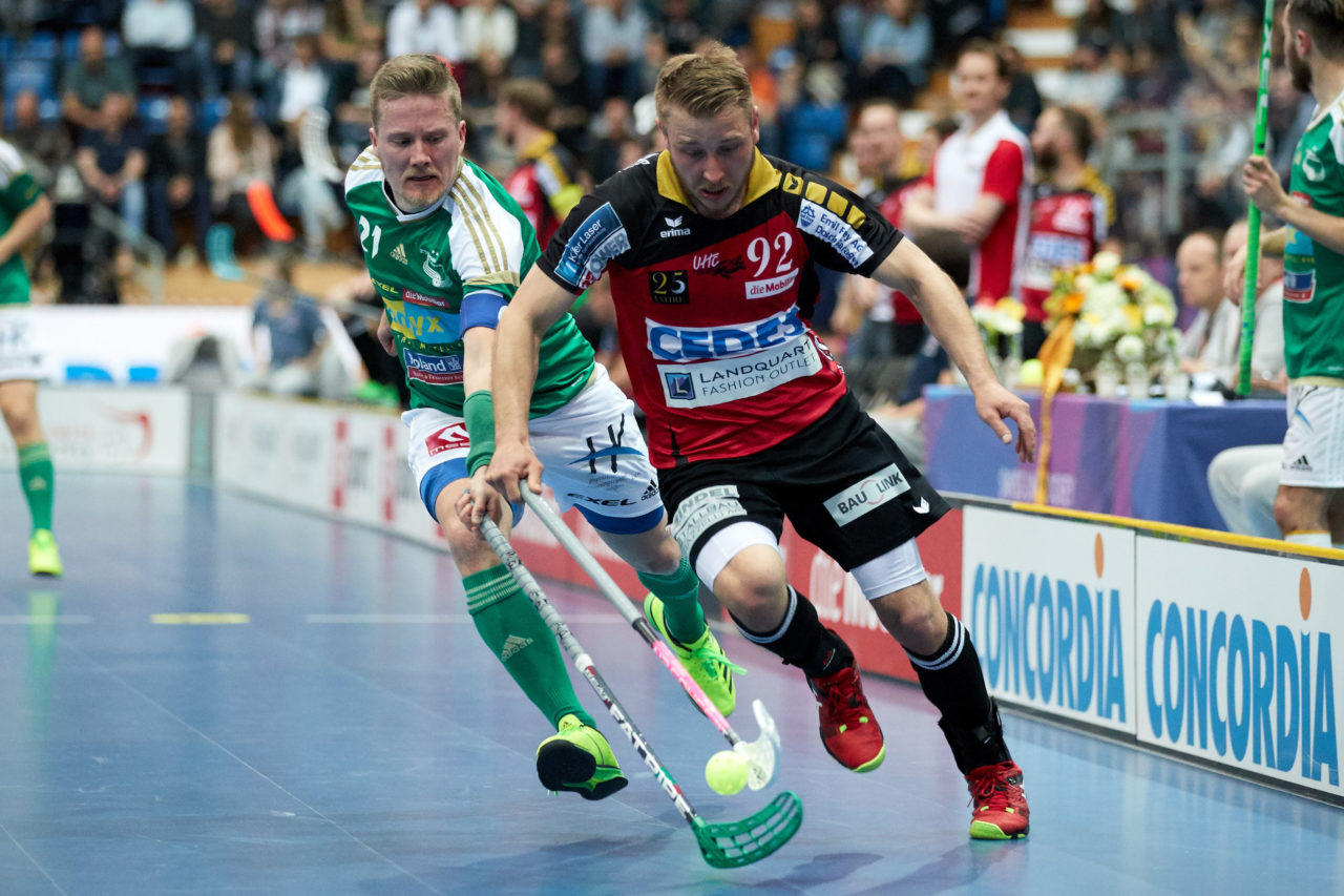 Herren NLA Superfinal 2016/17
SV Wiler-Ersigen - UHC Alligator Malans
Am 22. April 2017 in der SWISS Arena in Kloten 
Foto: Michael Peter unihockey-fotos.ch
