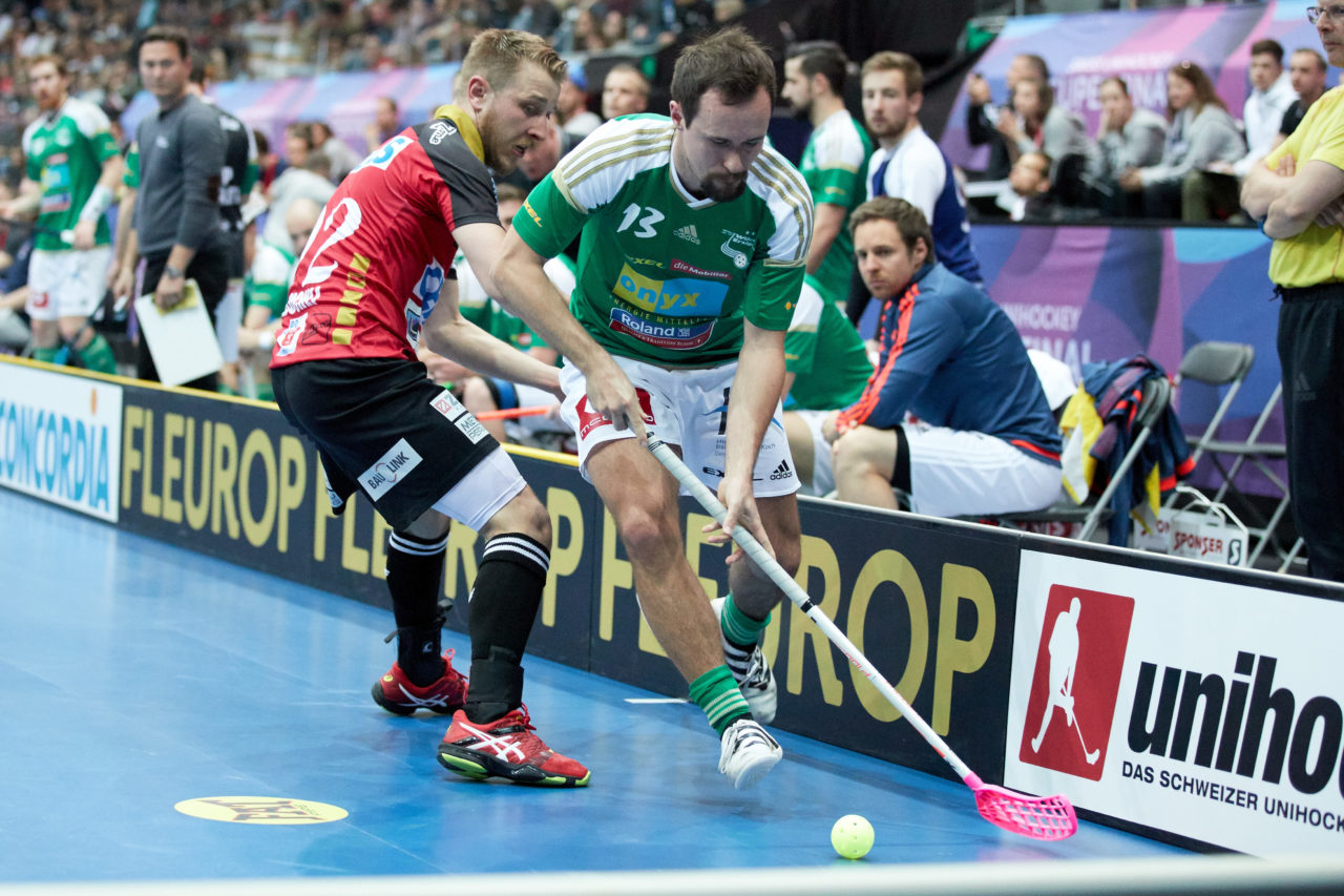Herren NLA Superfinal 2016/17
SV Wiler-Ersigen - UHC Alligator Malans
Am 22. April 2017 in der SWISS Arena in Kloten 
Foto: Michael Peter unihockey-fotos.ch
