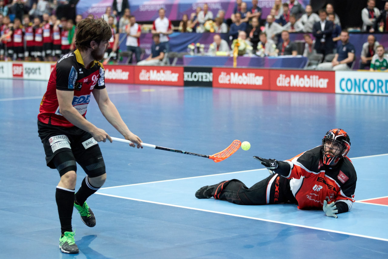 Herren NLA Superfinal 2016/17
SV Wiler-Ersigen - UHC Alligator Malans
Am 22. April 2017 in der SWISS Arena in Kloten 
Foto: Michael Peter unihockey-fotos.ch