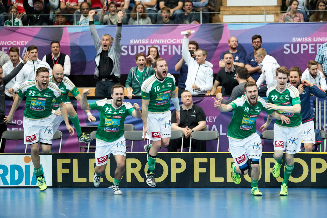 Herren NLA Superfinal 2016/17
SV Wiler-Ersigen - UHC Alligator Malans
Am 22. April 2017 in der SWISS Arena in Kloten 
Foto: Michael Peter unihockey-fotos.ch