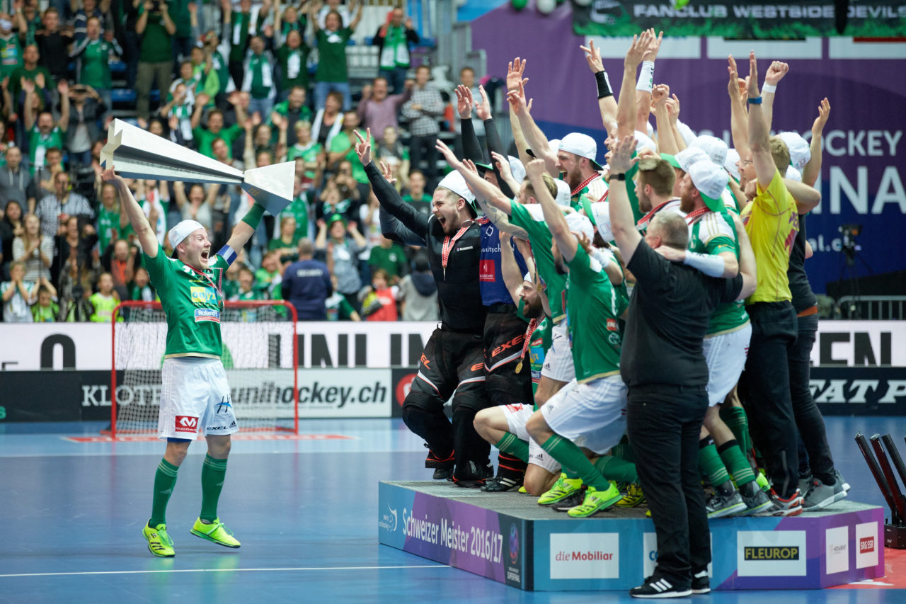 Herren NLA Superfinal 2016/17
SV Wiler-Ersigen - UHC Alligator Malans
Am 22. April 2017 in der SWISS Arena in Kloten 
Foto: Michael Peter unihockey-fotos.ch