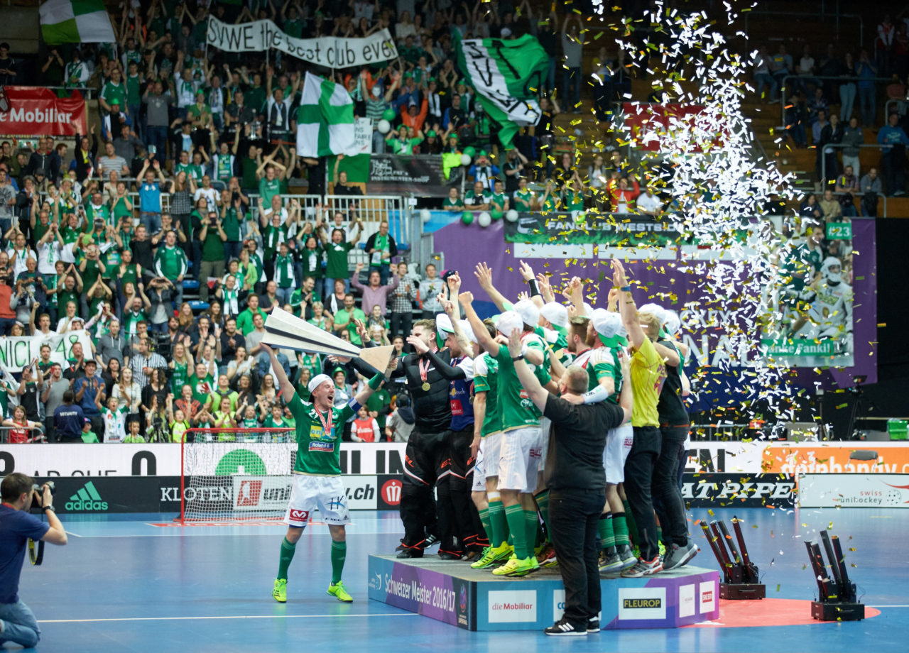 Herren NLA Superfinal 2016/17
SV Wiler-Ersigen - UHC Alligator Malans
Am 22. April 2017 in der SWISS Arena in Kloten 
Foto: Michael Peter unihockey-fotos.ch