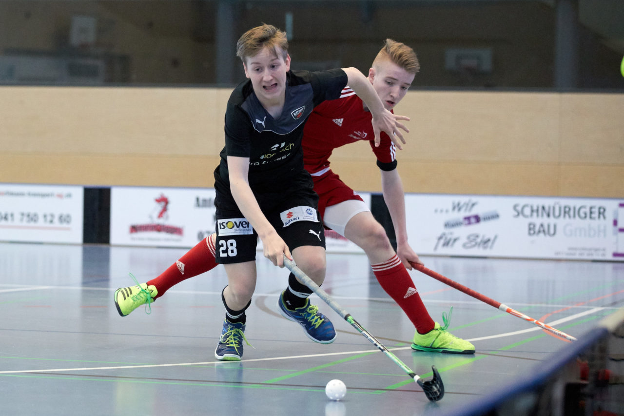 Junioren U17 Trophy Finalturnier mit den Teams U17 Zentral, U17 West, U17 Ost,  Zug United U18, Zürich United B18 und Team Bern am 29. und 30. April 2017 in der Sporthalle Hofmatt in Oberägeri 
Bild: Michael Peter