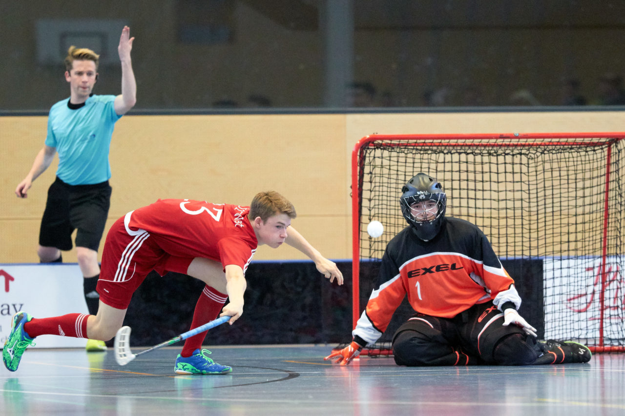 Junioren U17 Trophy Finalturnier mit den Teams U17 Zentral, U17 West, U17 Ost,  Zug United U18, Zürich United B18 und Team Bern am 29. und 30. April 2017 in der Sporthalle Hofmatt in Oberägeri 
Bild: Michael Peter