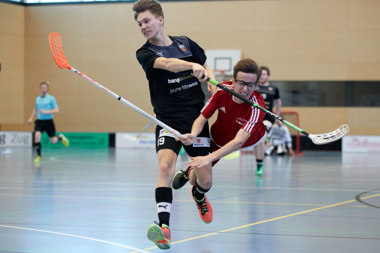 Junioren U17 Trophy Finalturnier mit den Teams U17 Zentral, U17 West, U17 Ost,  Zug United U18, Zürich United B18 und Team Bern am 29. und 30. April 2017 in der Sporthalle Hofmatt in Oberägeri 
Bild: Michael Peter