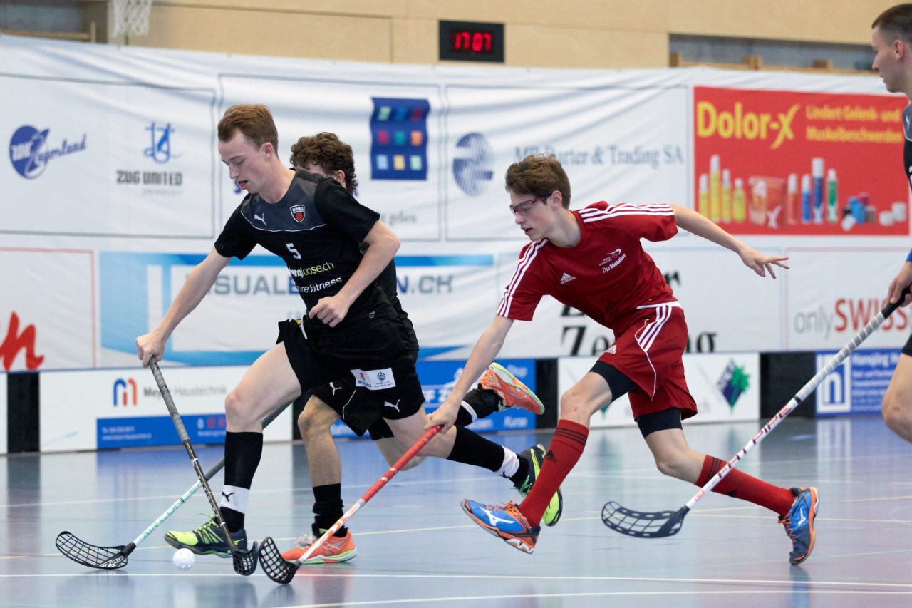 Junioren U17 Trophy Finalturnier mit den Teams U17 Zentral, U17 West, U17 Ost,  Zug United U18, Zürich United B18 und Team Bern am 29. und 30. April 2017 in der Sporthalle Hofmatt in Oberägeri 
Bild: Michael Peter