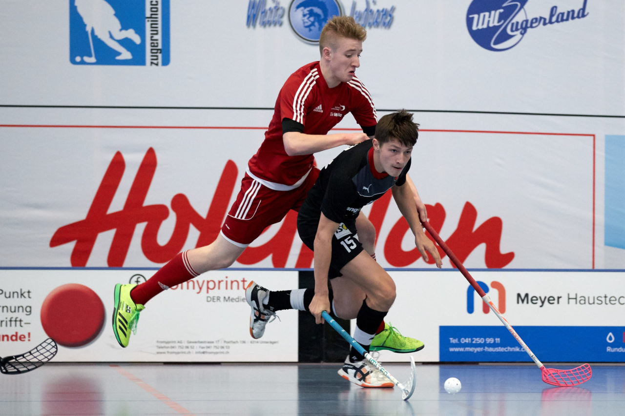 Junioren U17 Trophy Finalturnier mit den Teams U17 Zentral, U17 West, U17 Ost,  Zug United U18, Zürich United B18 und Team Bern am 29. und 30. April 2017 in der Sporthalle Hofmatt in Oberägeri 
Bild: Michael Peter