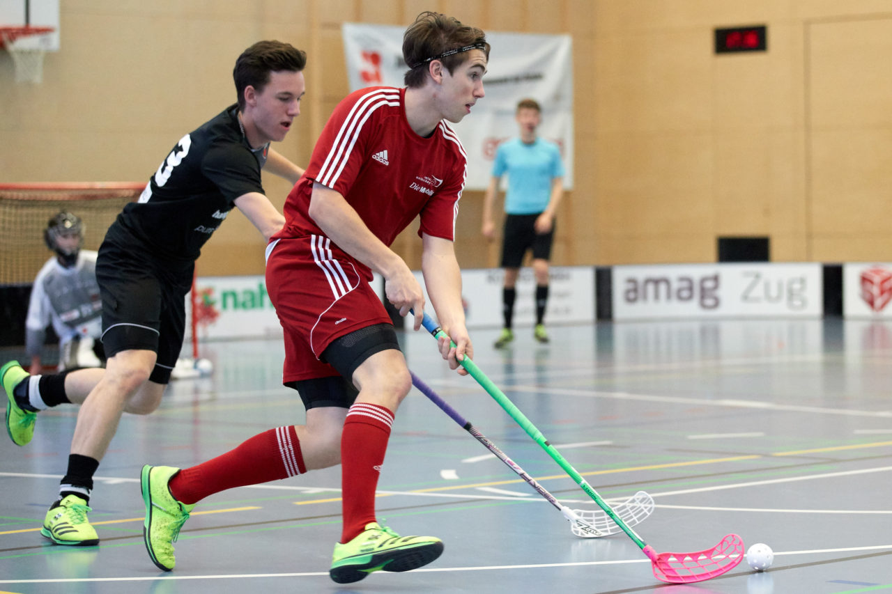 Junioren U17 Trophy Finalturnier mit den Teams U17 Zentral, U17 West, U17 Ost,  Zug United U18, Zürich United B18 und Team Bern am 29. und 30. April 2017 in der Sporthalle Hofmatt in Oberägeri 
Bild: Michael Peter