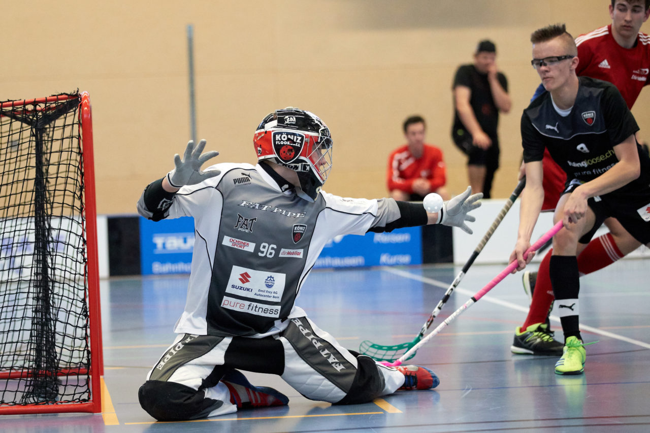Junioren U17 Trophy Finalturnier mit den Teams U17 Zentral, U17 West, U17 Ost,  Zug United U18, Zürich United B18 und Team Bern am 29. und 30. April 2017 in der Sporthalle Hofmatt in Oberägeri 
Bild: Michael Peter
