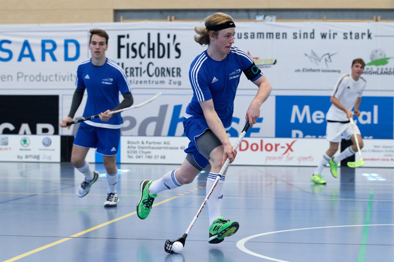 Junioren U17 Trophy Finalturnier mit den Teams U17 Zentral, U17 West, U17 Ost,  Zug United U18, Zürich United B18 und Team Bern am 29. und 30. April 2017 in der Sporthalle Hofmatt in Oberägeri 
Bild: Michael Peter