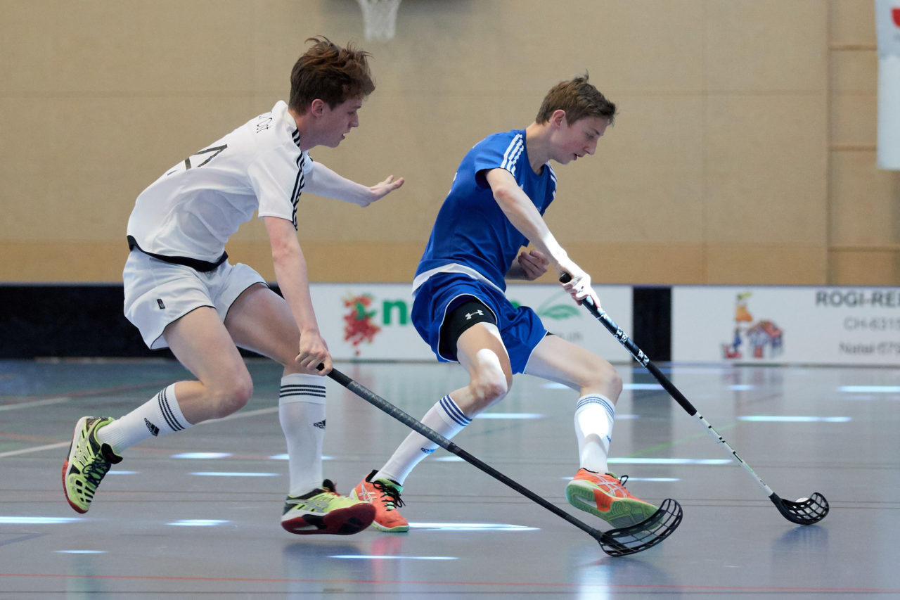 Junioren U17 Trophy Finalturnier mit den Teams U17 Zentral, U17 West, U17 Ost,  Zug United U18, Zürich United B18 und Team Bern am 29. und 30. April 2017 in der Sporthalle Hofmatt in Oberägeri 
Bild: Michael Peter