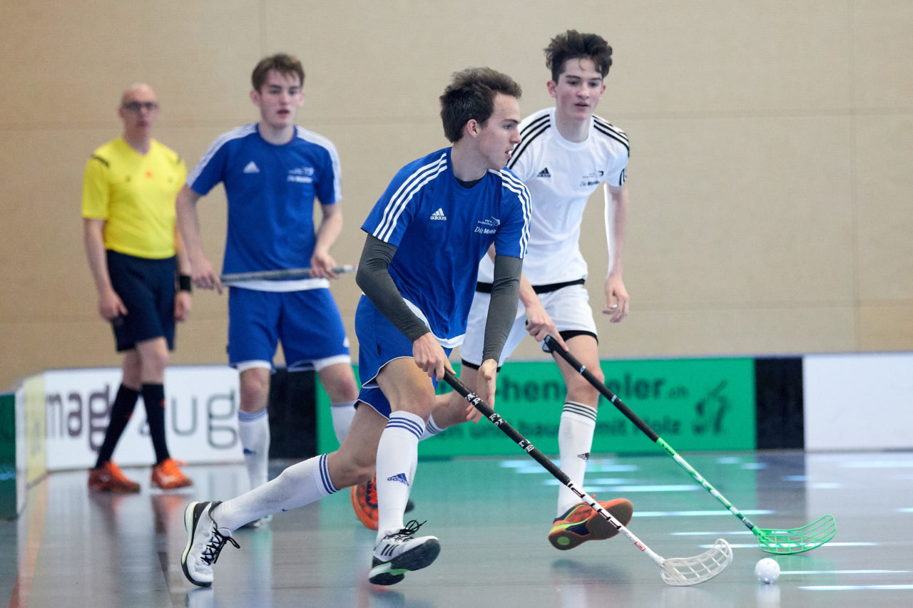 Junioren U17 Trophy Finalturnier mit den Teams U17 Zentral, U17 West, U17 Ost,  Zug United U18, Zürich United B18 und Team Bern am 29. und 30. April 2017 in der Sporthalle Hofmatt in Oberägeri 
Bild: Michael Peter