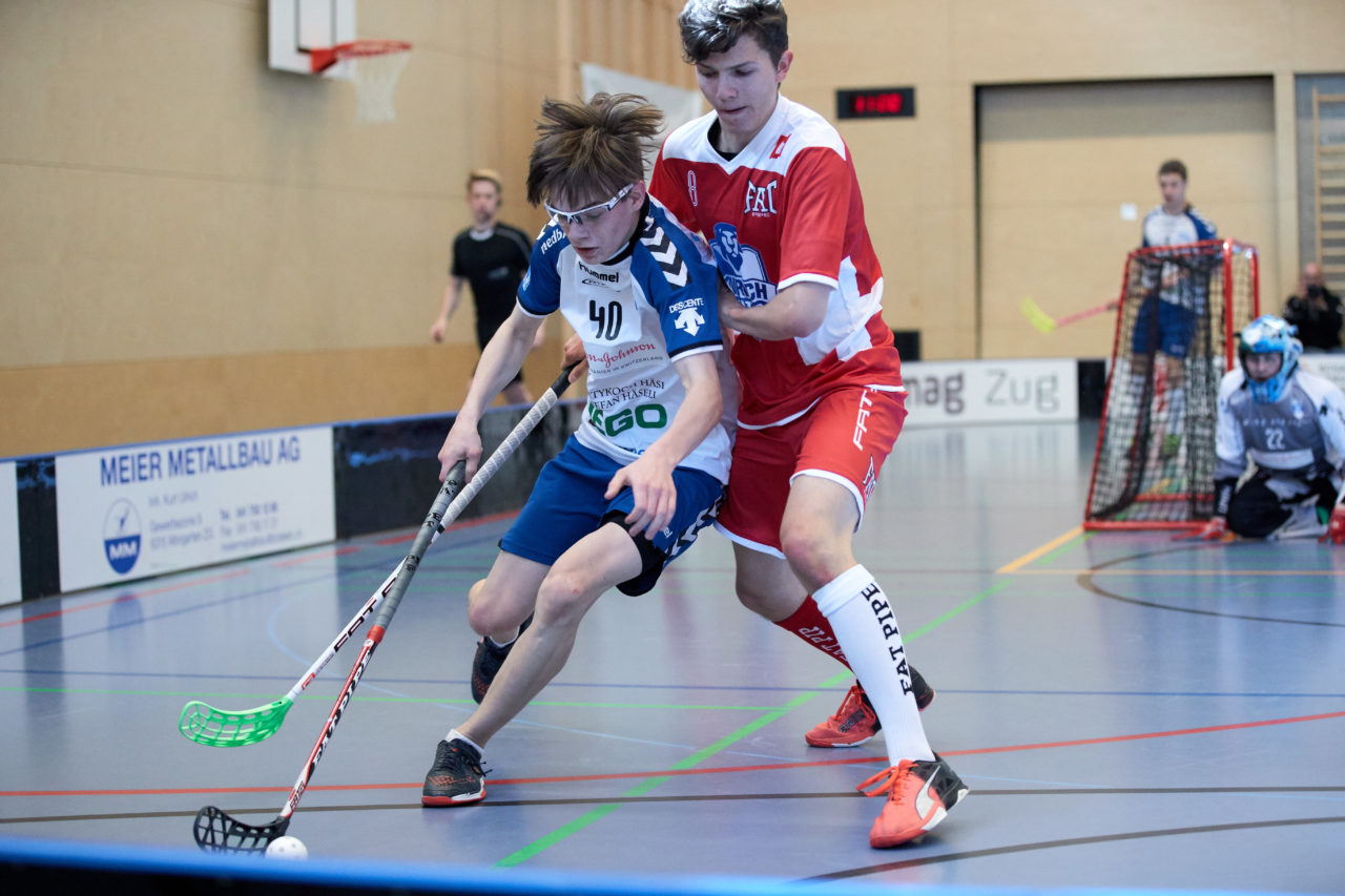 Junioren U17 Trophy Finalturnier mit den Teams U17 Zentral, U17 West, U17 Ost,  Zug United U18, Zürich United B18 und Team Bern am 29. und 30. April 2017 in der Sporthalle Hofmatt in Oberägeri 
Bild: Michael Peter