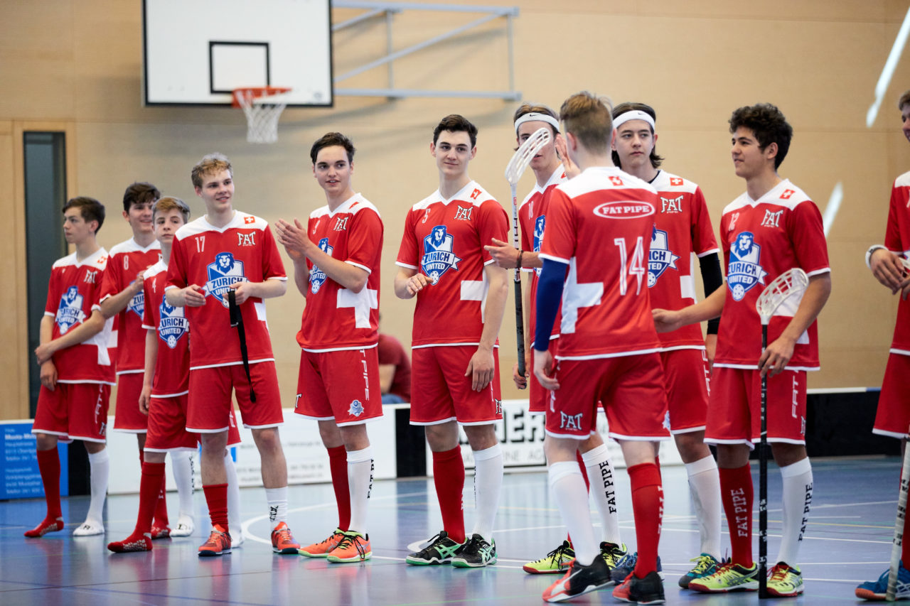 Junioren U17 Trophy Finalturnier mit den Teams U17 Zentral, U17 West, U17 Ost,  Zug United U18, Zürich United B18 und Team Bern am 29. und 30. April 2017 in der Sporthalle Hofmatt in Oberägeri 
Bild: Michael Peter