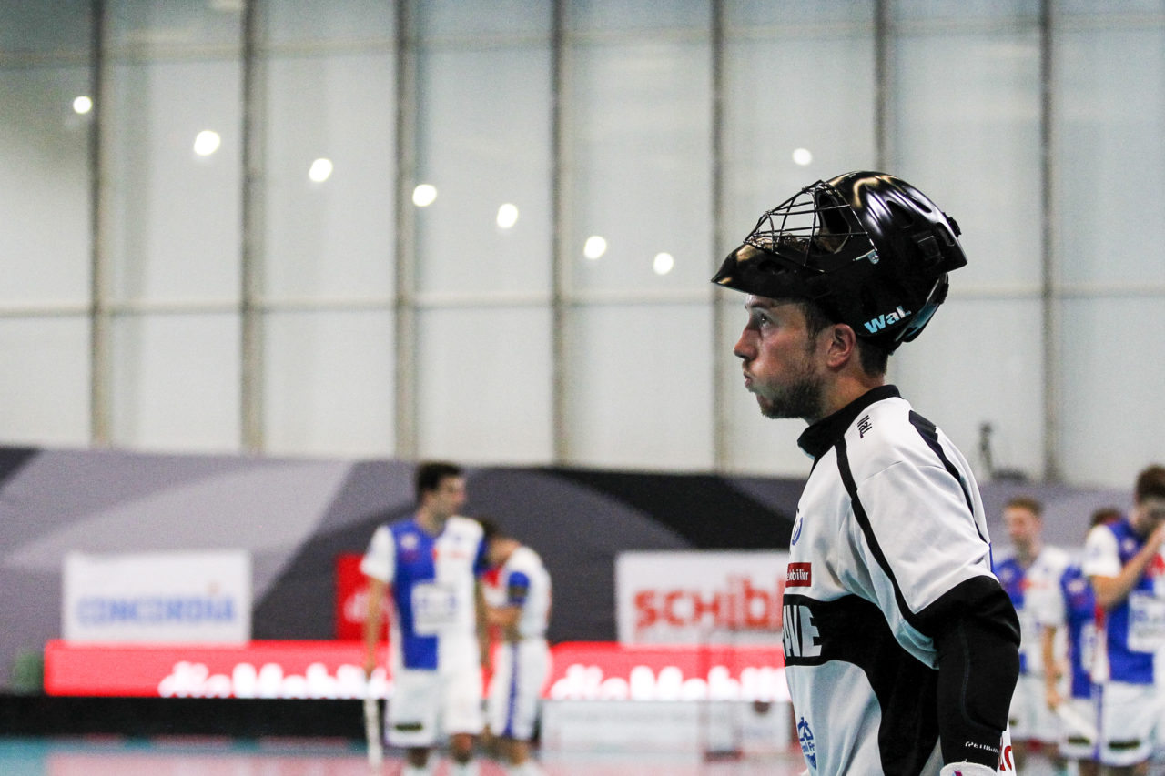 Pascal Meier (Nr. 30, GC Unihockey) hatte einiges zu tun.

(16.09.2017; UHC Uster - GC Unihockey; Buchholz, Uster)
Photos: www.unihockey-fotos.ch Claudio Thoma
