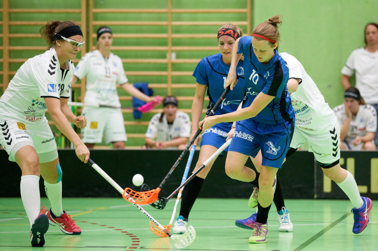 Schweizer Cup Damen 1/16 Final 
Floorball Zurich Lioness - Zug United 
Resultat 1 : 7 am 17. September 2017 in der Sporthalle Hardau in Zürich  
Bild: Michael Peter